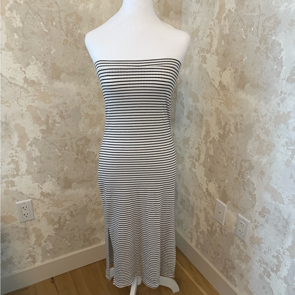 RVCA Strapless Striped Dress